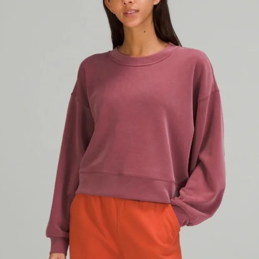 NWOT Lululemon perfectly oversized cropped crew